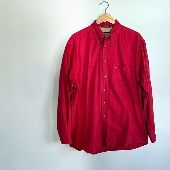 Nautica Men's Dress Shirt Size Large - Picture 2 of 14